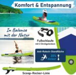 BRAST SUP Board Turtle | Aufblasbares Stand up Paddle Set | 320x81x15cm | 4 Designs | 5 Jahre Garantie | inkl. Sonderzubehör