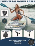 ABBOARD Stand Up Paddling Board Aufblasbar 335cm - Standup Paddle Board mit Premium Zubehör,SUP Board 200kg Tragkraft für 2 Personen Familien Anfänger