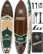 Stand Up Paddling Board mit Sitz & Zubehör Set, 320x84cm Extra Breit SUP Board für 2 Personen, 200kg Tragkraft, Rutschfestes Stand Up Paddle zum Surfen