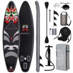 FEATH-R-LITE Aufblasbares Stand Up Paddle Board SUP mit Paddleboard Zubehör, Multifunktionale Paddle Boards Rutschfestes Deck Design für Erwachsene und Jugendliche