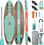 Niphean 320cm Stand Up Paddling Board, Ultraleicht SUP Board mit SUP Zubehör, Rutschfestem Deck, Tragbares Lite Paddle Board Ultimative Stabilität für Jugendliche&Erwachsene Langstreckenabenteuer