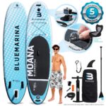 Bluemarina Stand Up Paddling Board Moana | 𝟓 𝐉𝐀𝐇𝐑𝐄 𝐆𝐀𝐑𝐀𝐍𝐓𝐈𝐄 - SUP Board - Stand Up Paddle - Standup Paddle Board - Surfbrett aufblasbar - 305x75x15 cm 130 kg | 325x85x15 cm 180 kg
