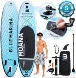 Bluemarina Stand Up Paddling Board Moana | 𝟓 𝐉𝐀𝐇𝐑𝐄 𝐆𝐀𝐑𝐀𝐍𝐓𝐈𝐄 - SUP Board - Stand Up Paddle - Standup Paddle Board - Surfbrett aufblasbar - 305x75x15 cm 130 kg | 325x85x15 cm 180 kg
