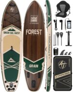 Stand Up Paddling Board mit Sitz & Zubehör Set, 320x84cm Extra Breit SUP Board für 2 Personen, 200kg Tragkraft, Rutschfestes Stand Up Paddle zum Surfen