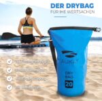 AUKAI SUP Board PRO 320cm | 2in1 Aufblasbares Stand up Paddle Set mit Kajak-Sitz | 5 Jahre Garantie | Komplettsett | Sitz, Action-Cam-Halterung, Pumpe