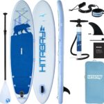SUP Board Set, Stand Up Paddling Board Aufblasbar, 320cm 335cm stabil für Erwachsene bis 150 kg mit kompletten Zubehör Surfbrett für Anfänger