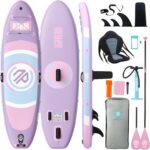 Niphean Stand up Paddling Board mit Sitz, (Ultraleichtes) SUP Board für Frauen, Standup Paddle Board mit +30% Balance StabilTrac-Finne, Anti-Rutsch Inflatable Paddle Board für Yoga&Haustierfreundlich