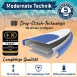 BRAST SUP Board Family | Aufblasbares Stand up Paddle Set XXL | 370x87x15cm bis 250kg | 7 Designs | inkl. Zubehör 2X Kajak-Sitz 2X Fußschlaufe 2X Paddel Pumpe Rucksack