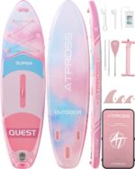 Stand Up Paddling Board mit Sitz & Zubehör Set, 320x84cm Extra Breit SUP Board für 2 Personen, 200kg Tragkraft, Rutschfestes Stand Up Paddle zum Surfen