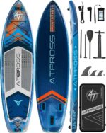 Stand Up Paddling Board mit Sitz & Zubehör Set, 320x84cm Extra Breit SUP Board für 2 Personen, 200kg Tragkraft, Rutschfestes Stand Up Paddle zum Surfen