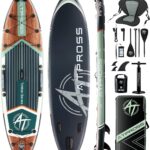 11'6"x35"Inflatable Paddle Board, (SUP) für Erwachsene mit 450 lbs Tragfähigkeit extra breiter Rutschfester und Stabiler Plattform,Kajak Sitz Premium Accessoires Rucksack,geeignet für Yoga