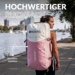 NOARD SUP Board aufblasbar Double-Layer-Dropstitch 326 cm bis 140 kg | Komplett-Set inklusive Paddel, Doppelhub-Pumpe, Rucksack, Leash und Drybag