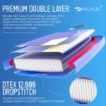 AUKAI SUP Board PRO 320cm | 2in1 Aufblasbares Stand up Paddle Set mit Kajak-Sitz | 5 Jahre Garantie | Komplettsett | Sitz, Action-Cam-Halterung, Pumpe