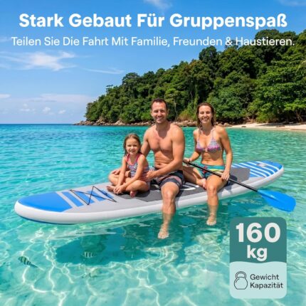 SereneLife Stand Up Paddling Board Set, SUP Board Komplettes Zubehör