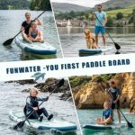 FunWater Stand Up Paddling Board 320 cm & 350 cm–SUP für 2 Personen/Familien,mit komplettem Zubehör,Doppellagiges PVC,anfängerfreundlich,Aufblasbares Paddle Board für Erwachsene & Einsteiger