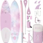 NOARD SUP Board aufblasbar Double-Layer-Dropstitch 326 cm bis 140 kg | Komplett-Set inklusive Paddel, Doppelhub-Pumpe, Rucksack, Leash und Drybag