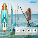 Signstek Stand Up Paddling Board Aufblasbares SUP Board Set Aufblasbar Paddle Surfboard Stabiles Leichtgewicht Komplettes Zubehör