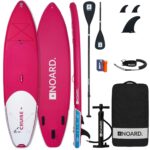 NOARD SUP Board aufblasbar Double-Layer-Dropstitch 326 cm bis 140 kg | Komplett-Set inklusive Paddel, Doppelhub-Pumpe, Rucksack, Leash und Drybag