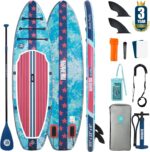 Niphean 320cm Stand Up Paddling Board, Ultraleicht SUP Board mit SUP Zubehör, Rutschfestem Deck, Tragbares Lite Paddle Board Ultimative Stabilität für Jugendliche&Erwachsene Langstreckenabenteuer