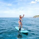 Aqua Marina Vapor SUP Aufblasbares Stand Up Paddle Board mit Paddel, Leine, Magic Rucksack und Double Action Pumpe