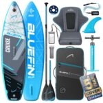 Bluefin Cruise 10'8 aufblasbares Paddleboard | Premium-SUP-Paket & Zubehör | Rutschfestes Deckpad & leicht | 6' Dickes Allround-SUP-Paddleboard | Stand-up-Board für Erwachsene & Jugendliche