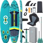 ZLX Stand Up Paddling Board 350x89cm,SUP Board Set,Stand Up Paddle mit Einzigartige Mittelfinne,Rutschfester Deckpad,Standup Paddle Board 250kg Tragkraft,für Erwachsene,Anfänger,alle Könnensstufen