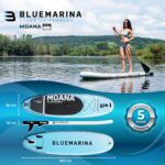 Bluemarina Stand Up Paddling Board Moana | 𝟓 𝐉𝐀𝐇𝐑𝐄 𝐆𝐀𝐑𝐀𝐍𝐓𝐈𝐄 - SUP Board - Stand Up Paddle - Standup Paddle Board - Surfbrett aufblasbar - 305x75x15 cm 130 kg | 325x85x15 cm 180 kg