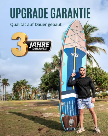 ZLX Stand Up Paddling Board 350x89cm,SUP Board Set,Stand Up Paddle mit Einzigartige Mittelfinne,Rutschfester Deckpad,Standup Paddle Board 250kg Tragkraft,für Erwachsene,Anfänger,alle Könnensstufen